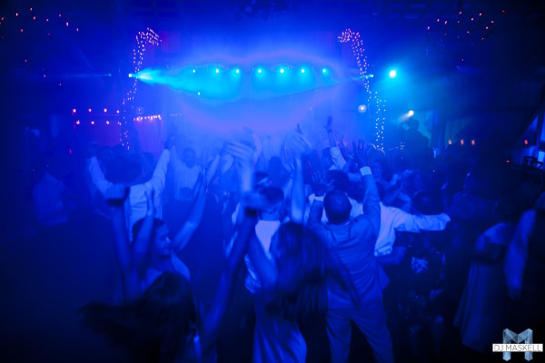 Leesburg Virginia wedding DJ Mark Maskell performing at Faith Like A Mustard Seed barn venue wedding